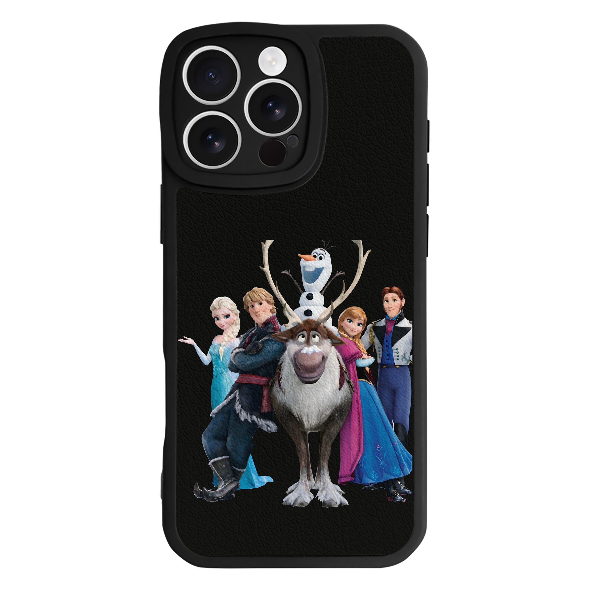 （画像用） アナと雪の女王 アンナ エルサ Frozen Anna Elsa 【iPhone 16シリーズ対応】シリコンスマホケース（レザー調） 材質：シリコン
